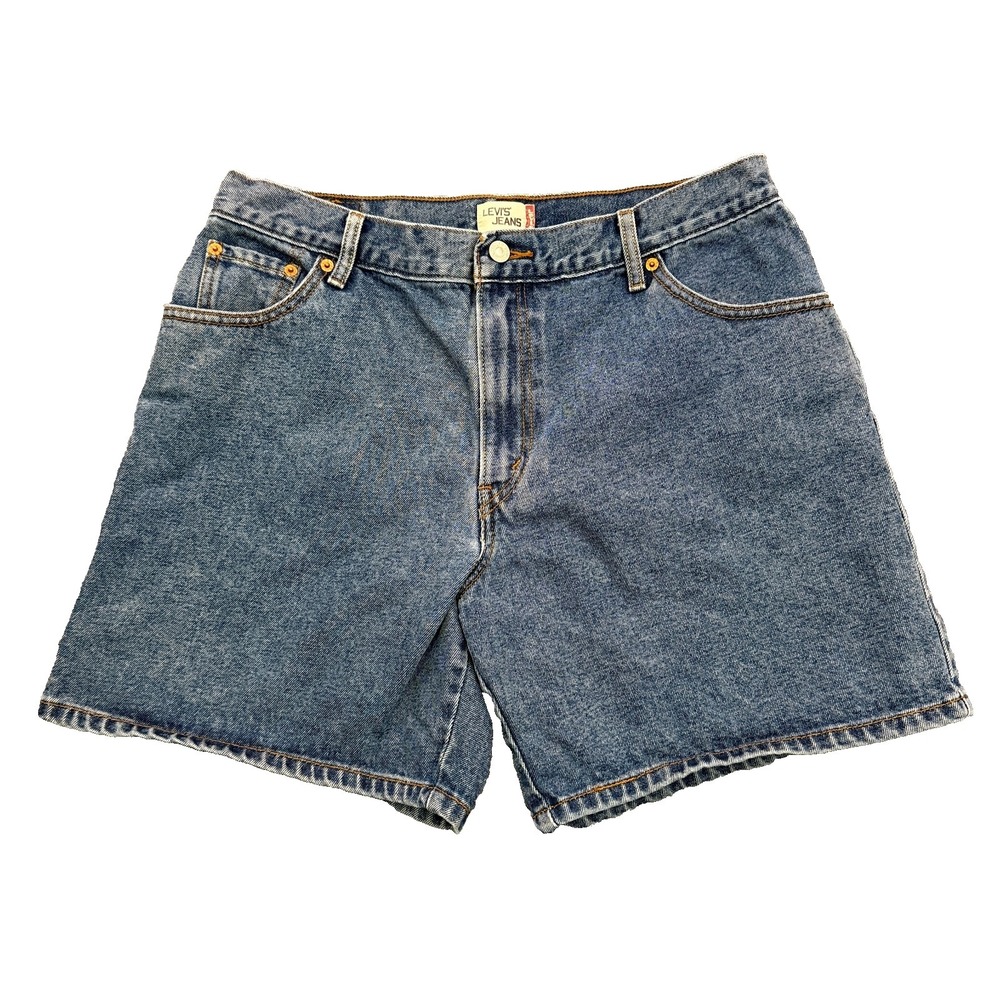 Vintage Levis 550 Womens Jean Shorts Size 16 High Rise Relaxed Mom Denim Y2K